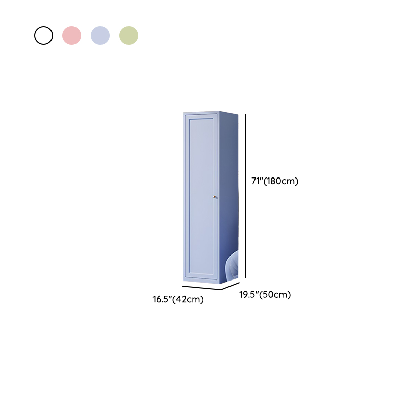 Simplistic Alloy Green/Blue/Pink Almirah with Alterable Shelf and Clothing Rod - image 14