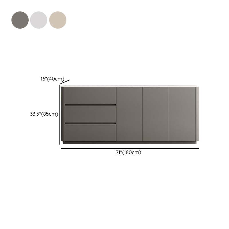 Standard/Wide Stone 3 Drawers/1 Drawer Hutch 1 Shelf 4 Doors/3 Doors/2 Doors Microwave Shelf Cabinet - image 13
