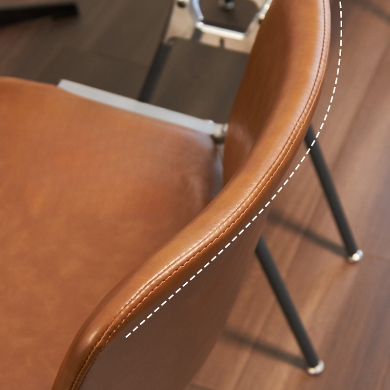Old School Ventilated Back Armless Chair with Ink/Metallic Metal Legs, Nestable - image 19