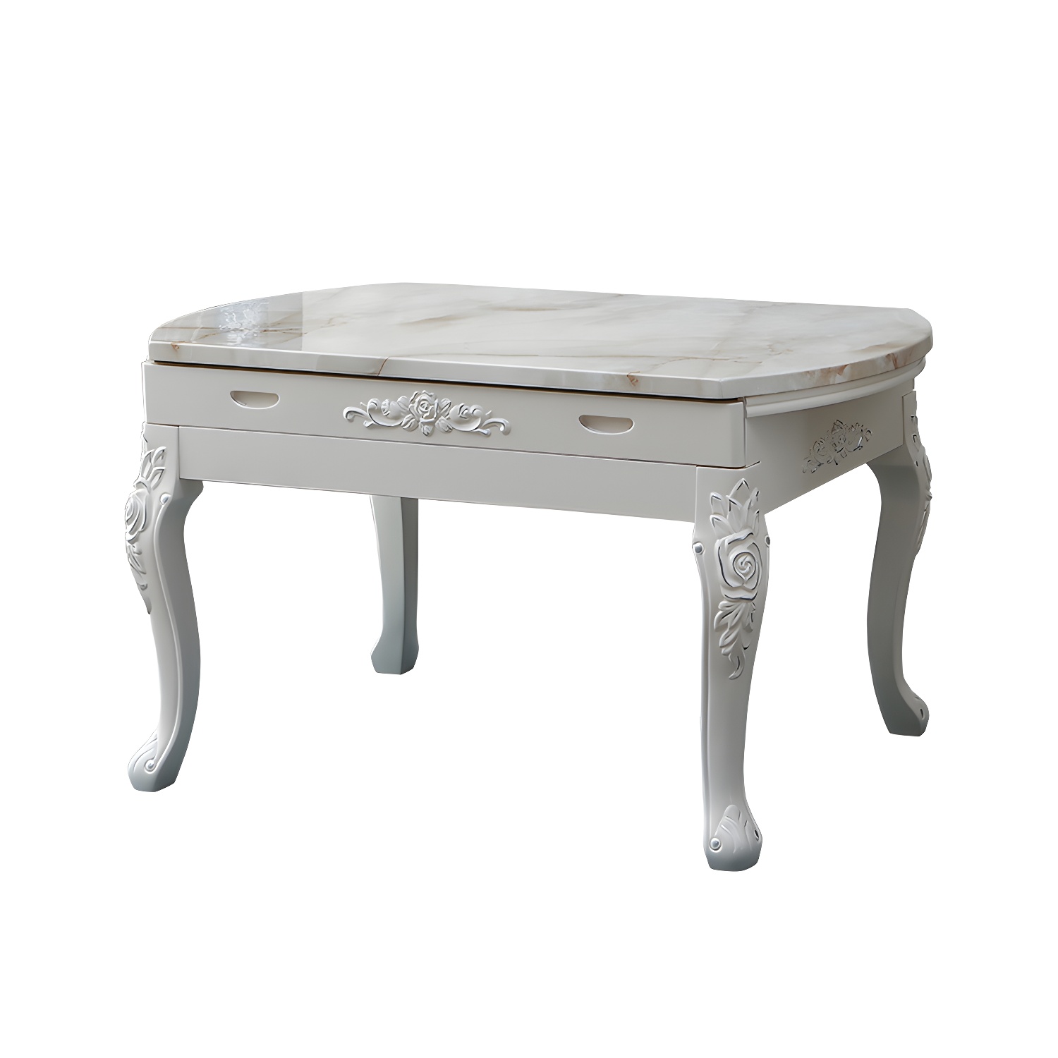 Victorian Dining Room Set Standard Height with Rectangle Top 4 Legs Base Dining Furniture - image 11
