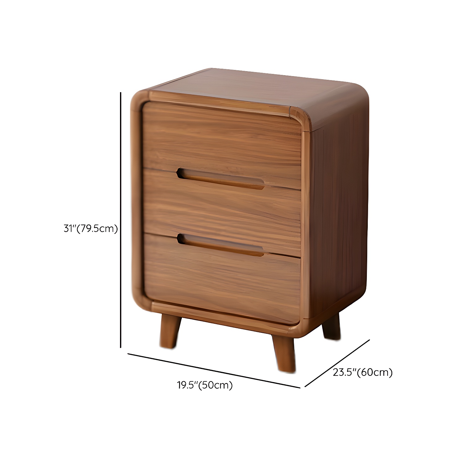 Modern Solid Wood Dresser with Narrow Profile and Drawers in Natural Finish - image 20