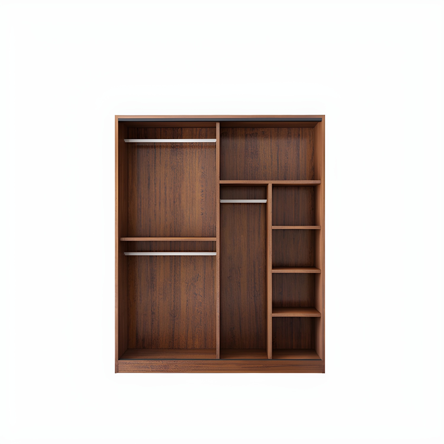 Solid Wood Frame Wardrobe Freestanding Wardrobe with Sliding Doors - image 6