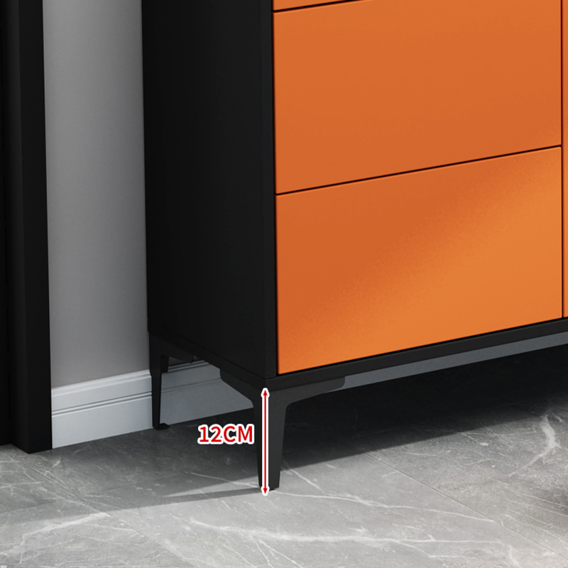 Stunning Wood Sideboard Credenza with Stone Countertop and Glass Doors - image 7