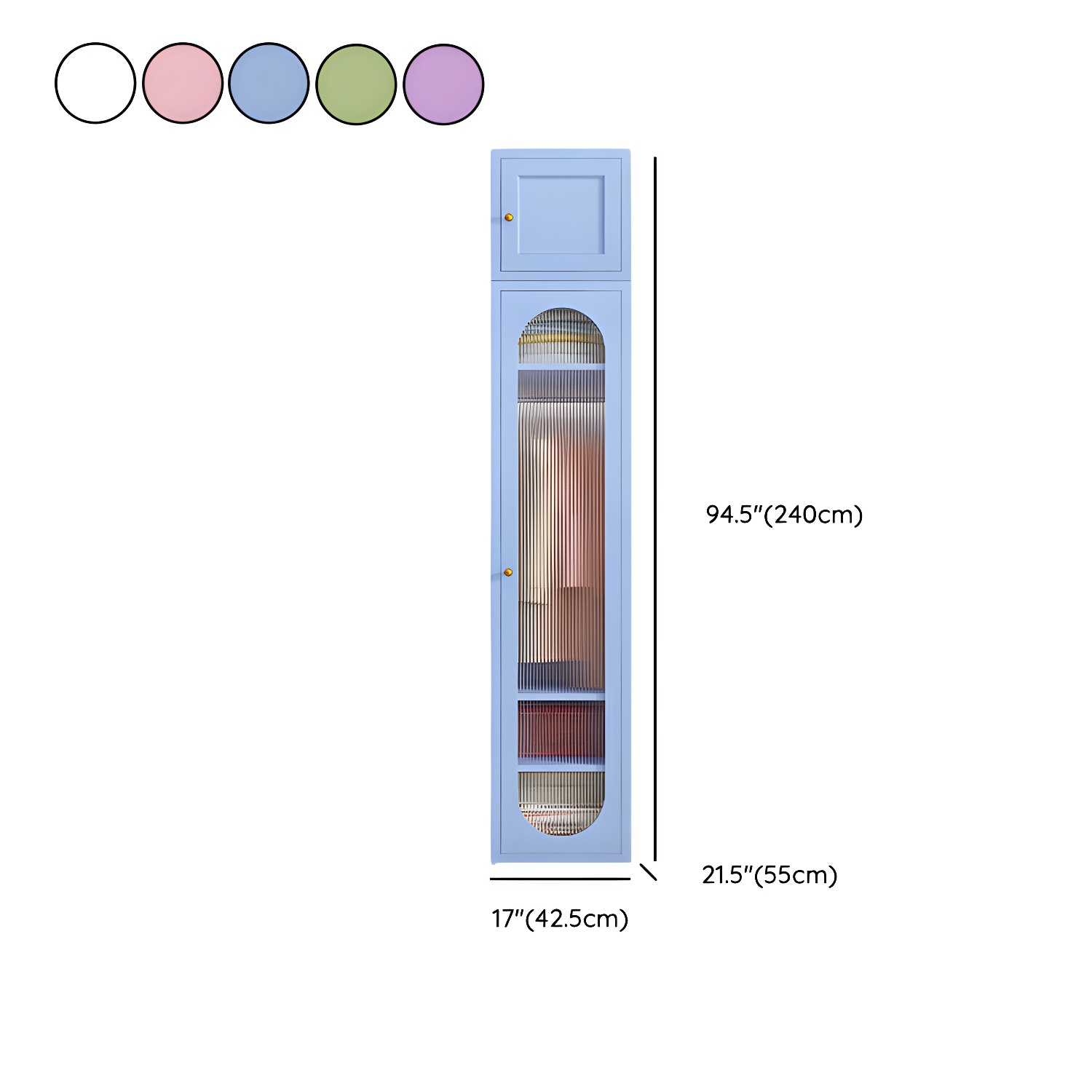 Stylish Wardrobe Armoire with Clothing Rod and Adjustable Shelves - image 17