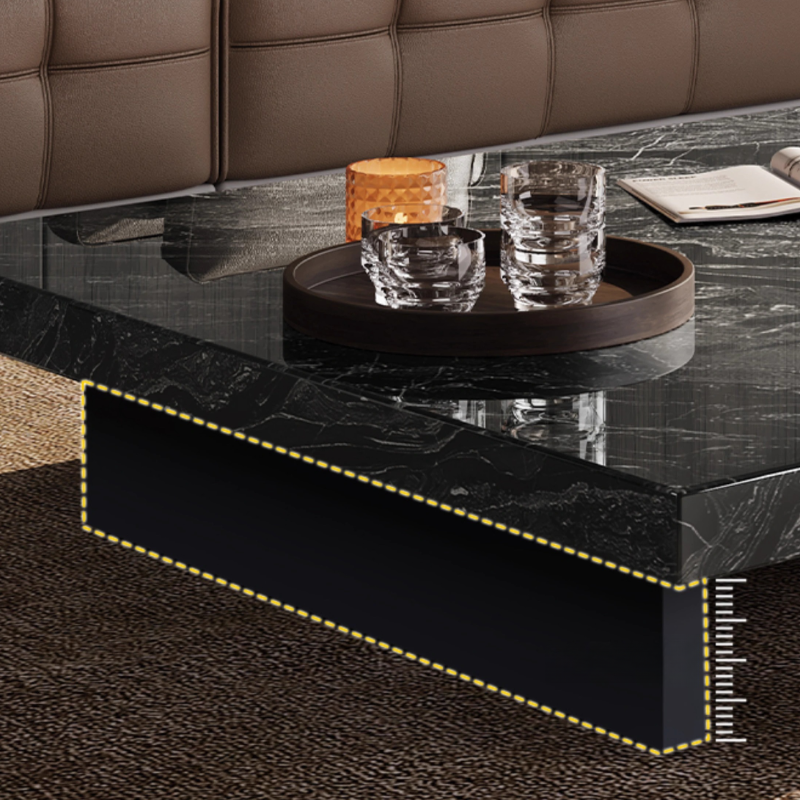 Dual Footing Geometric Figure/Square Accent Table for Home - image 12