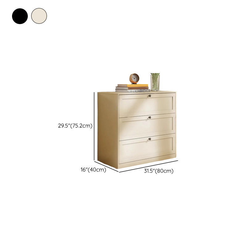 Simple Steel Bachelor Chest/Lingerie Chest with Drawers in White/Black - image 10