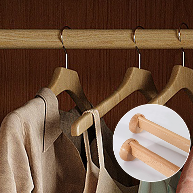 Wood Grain Minimalist Natural Wood Wardrobe Closet with Soft Close Drawer, Soft Close Door, Interior Shelves, and Clothing Rod - image 6