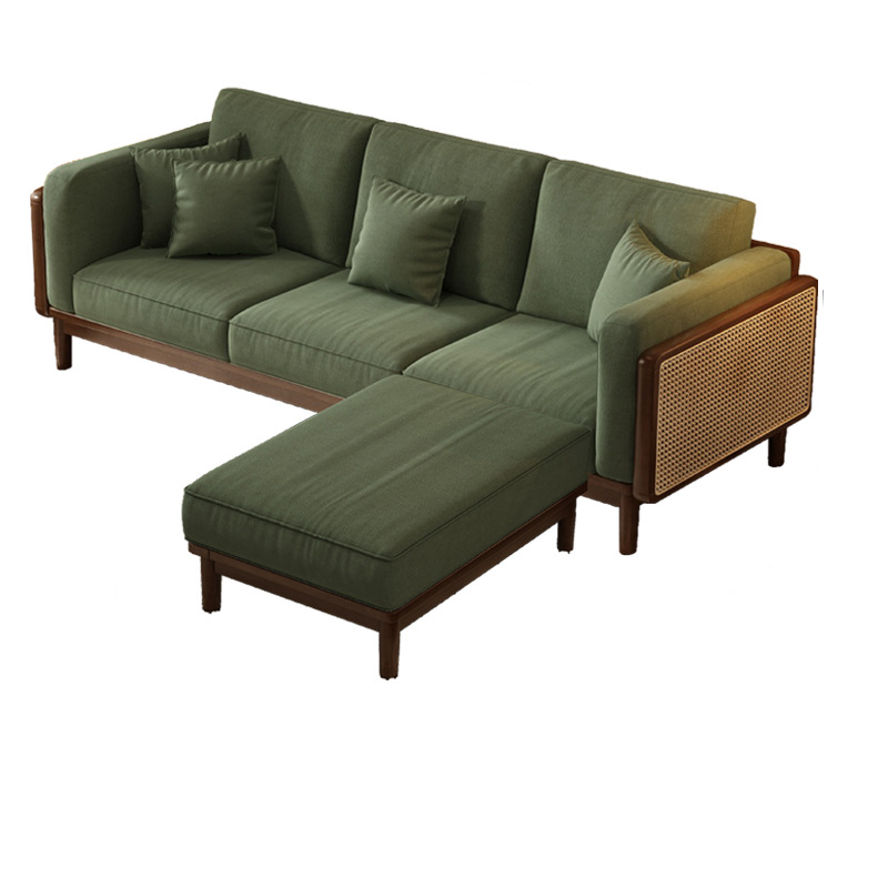 Victorian Style Jade Green Sofa Couch/Single Sofa for Sitting Room with 1 to 5 Pillows - image 8