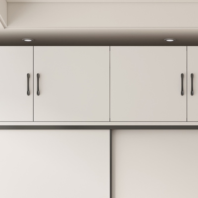 Chalk Nordic Timber Wardrobe with 3 Drawers, Self-supporting Design, Soft Close Door, and Clothing Rod - image 3