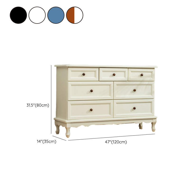 Traditional Solid Wood Dressers with Self Close Drawers in Compact Size - image 19