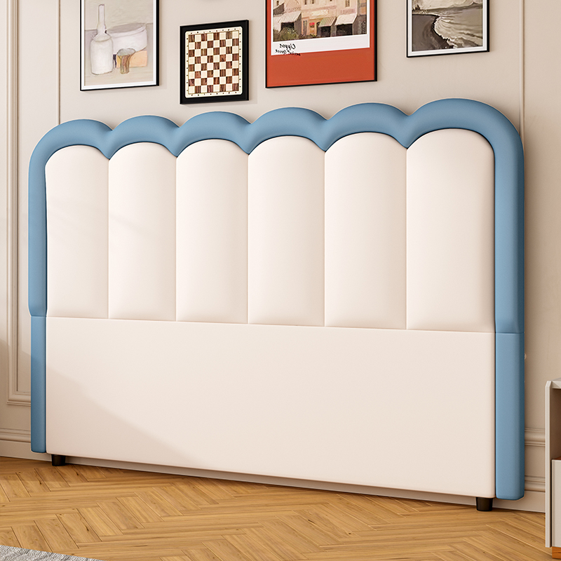 Modish Style Panel Headboard in Pine Wood with No Distressing for King/Queen/Full Bed, Featuring Sponge Upholstery Fill and Free-standing Standard Installation with Standard Height - image 4