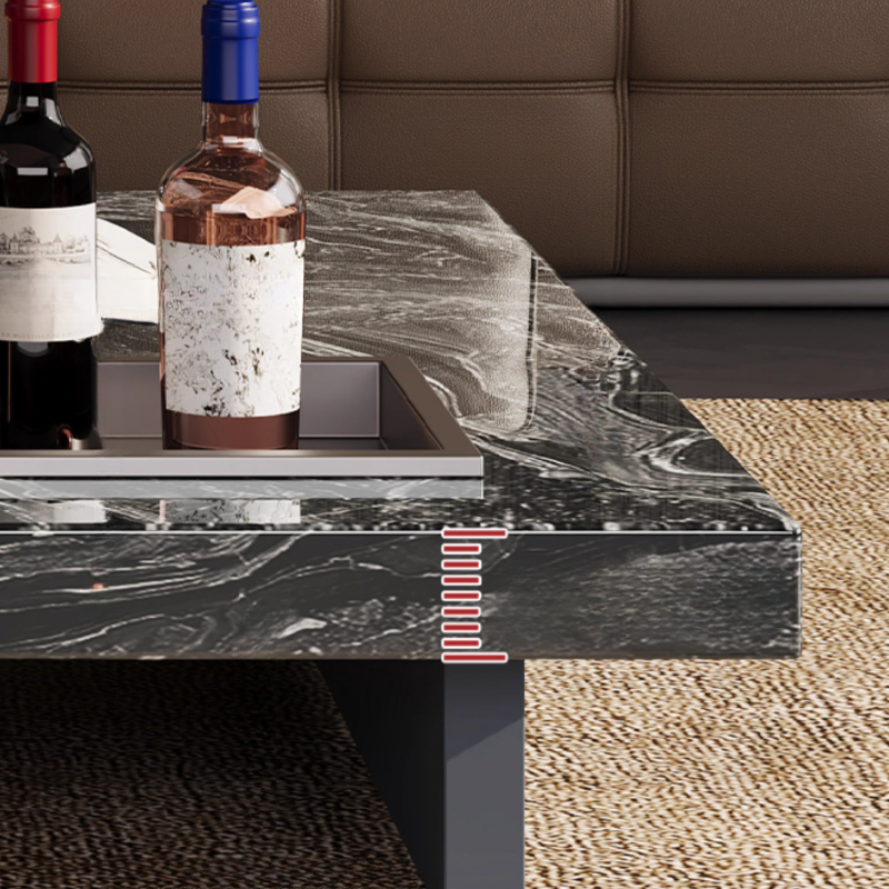 Dual Footing Geometric Figure/Square Accent Table for Home - image 11