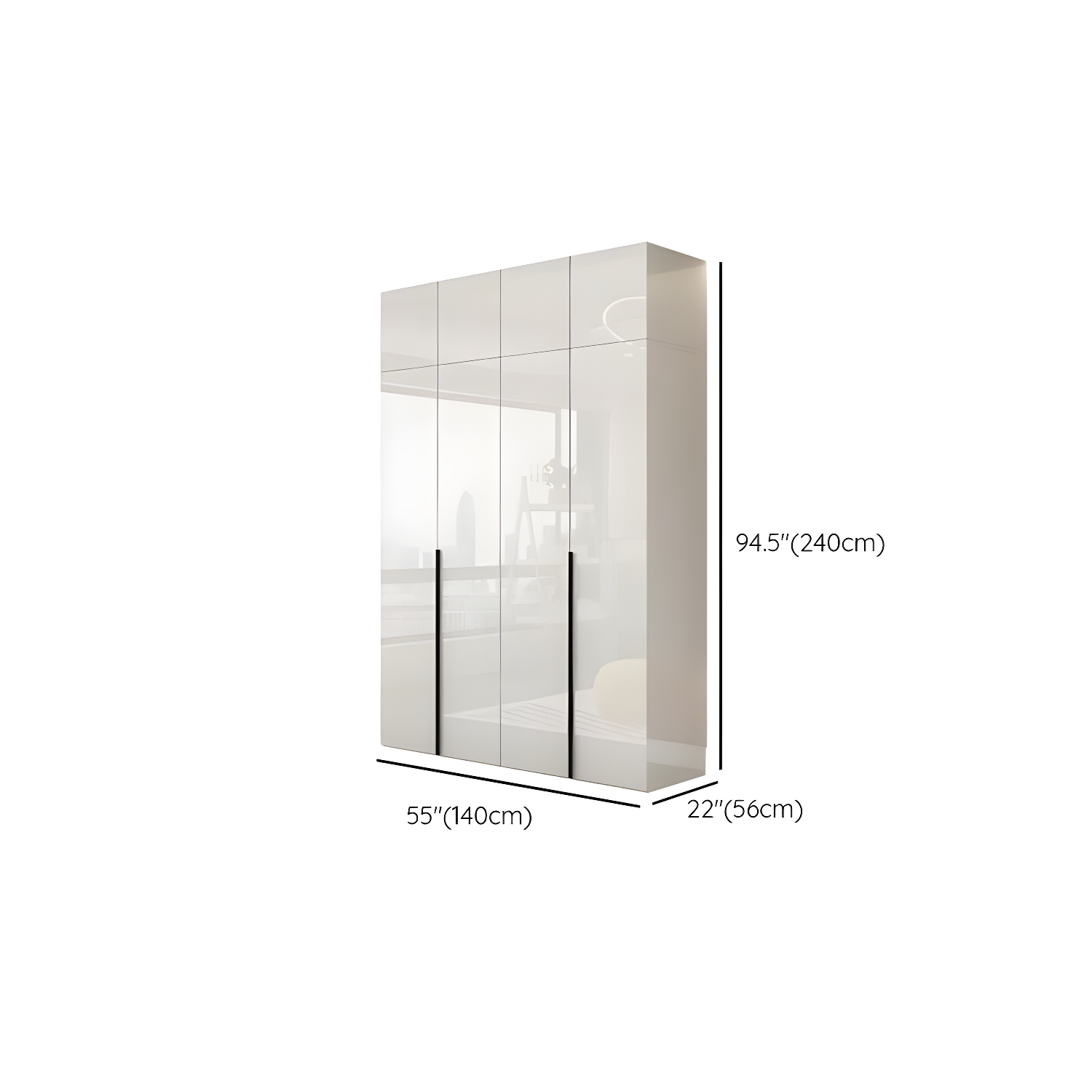 Modern Simple Style Double Door Storage Wardrobe for Bedroom - image 18
