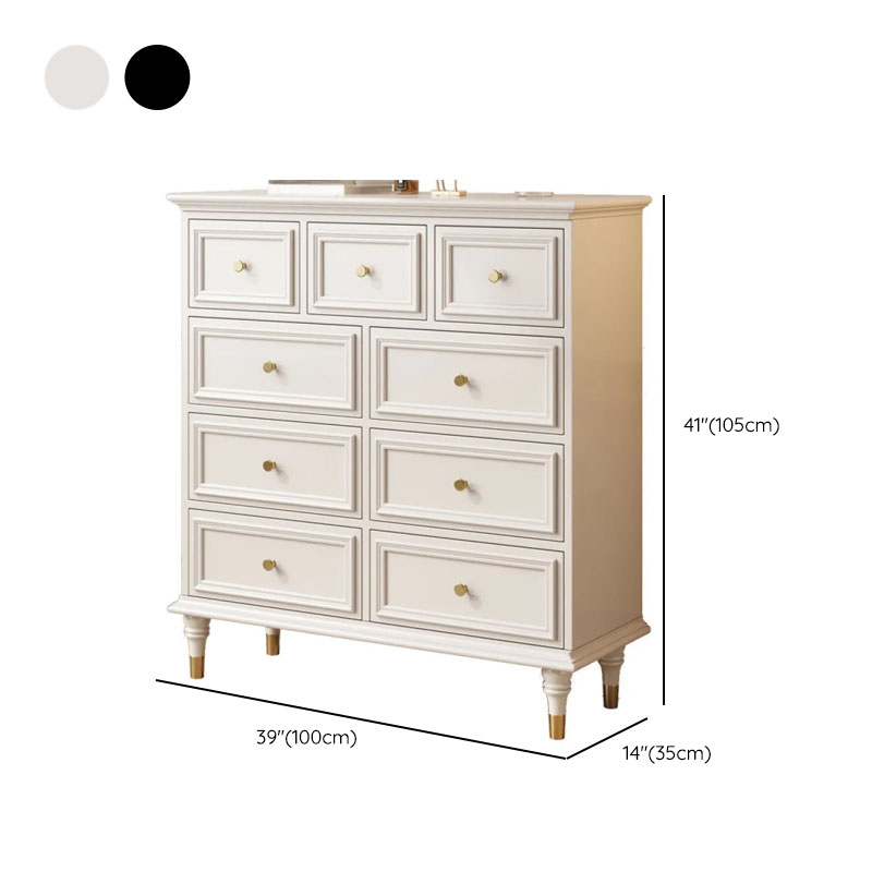 Trendy Natural Wood Console Dresser with 9/7/6 Drawers in Horizontal/Vertical Orientation - image 11