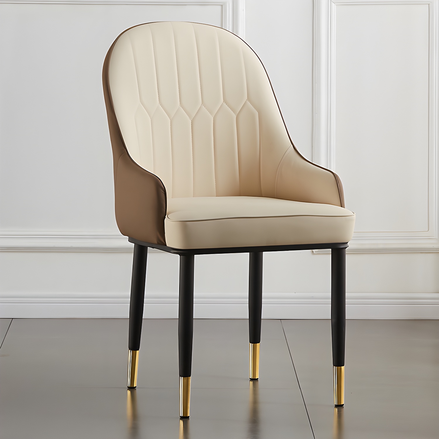 Contemporary Metal Dining Room Chairs Upholstered Dining Armchairs for Home Use - image 6