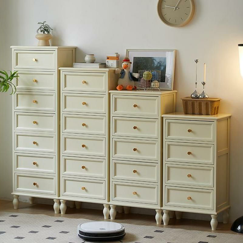 18 inch Rectangle Accent Cabinet with Drawers and Turned Legs, Solid Wood - image 4