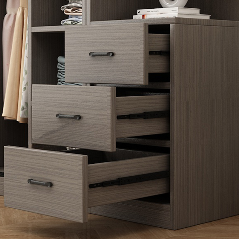 Acorn Modish Laminate Wardrobe Closet with Soft Close Drawer, Soft Close Door, Interior Shelves, and Clothing Rod - image 5