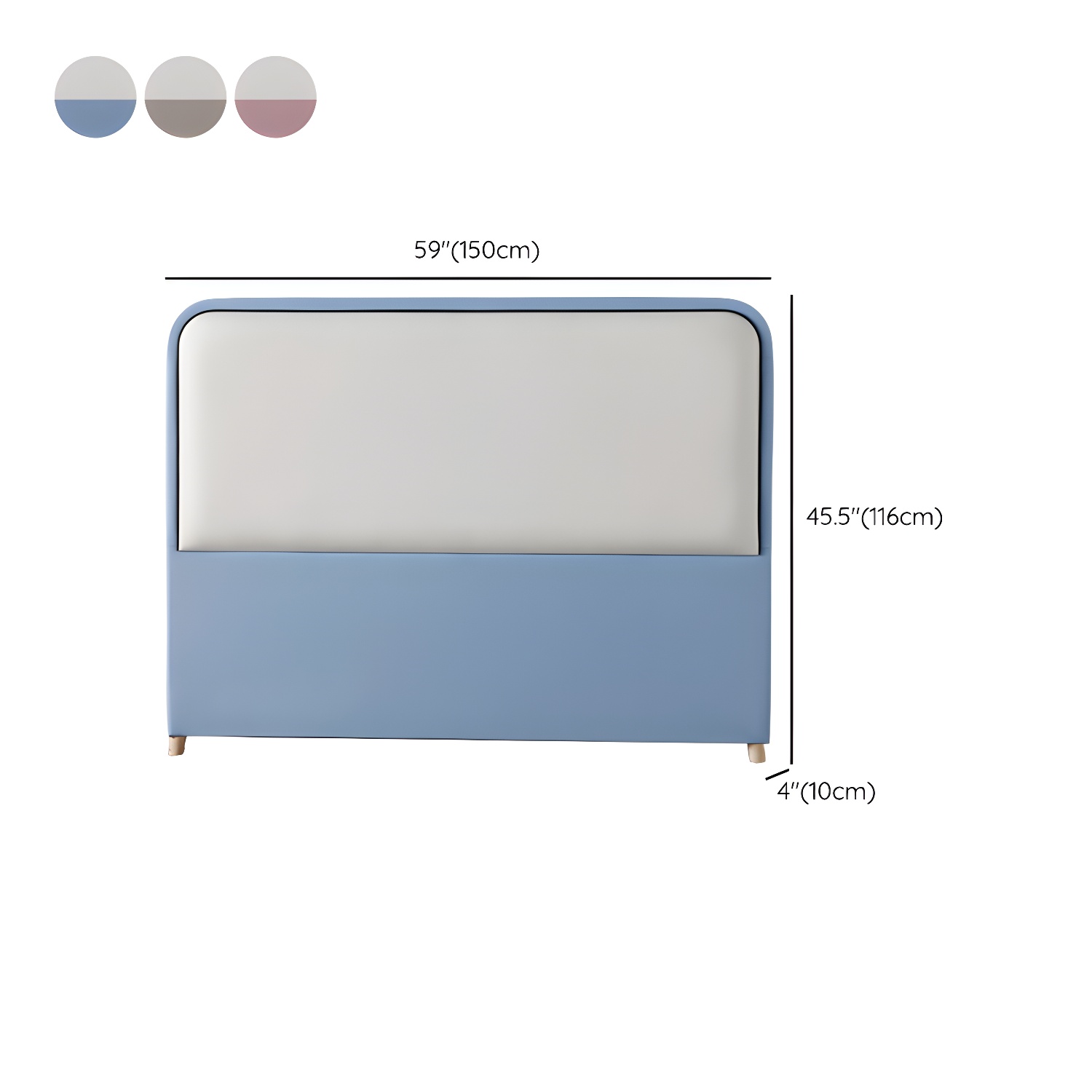 Modern Upholstered Panel Headboard with Leather Upholstery and Rectangular Shape - image 24