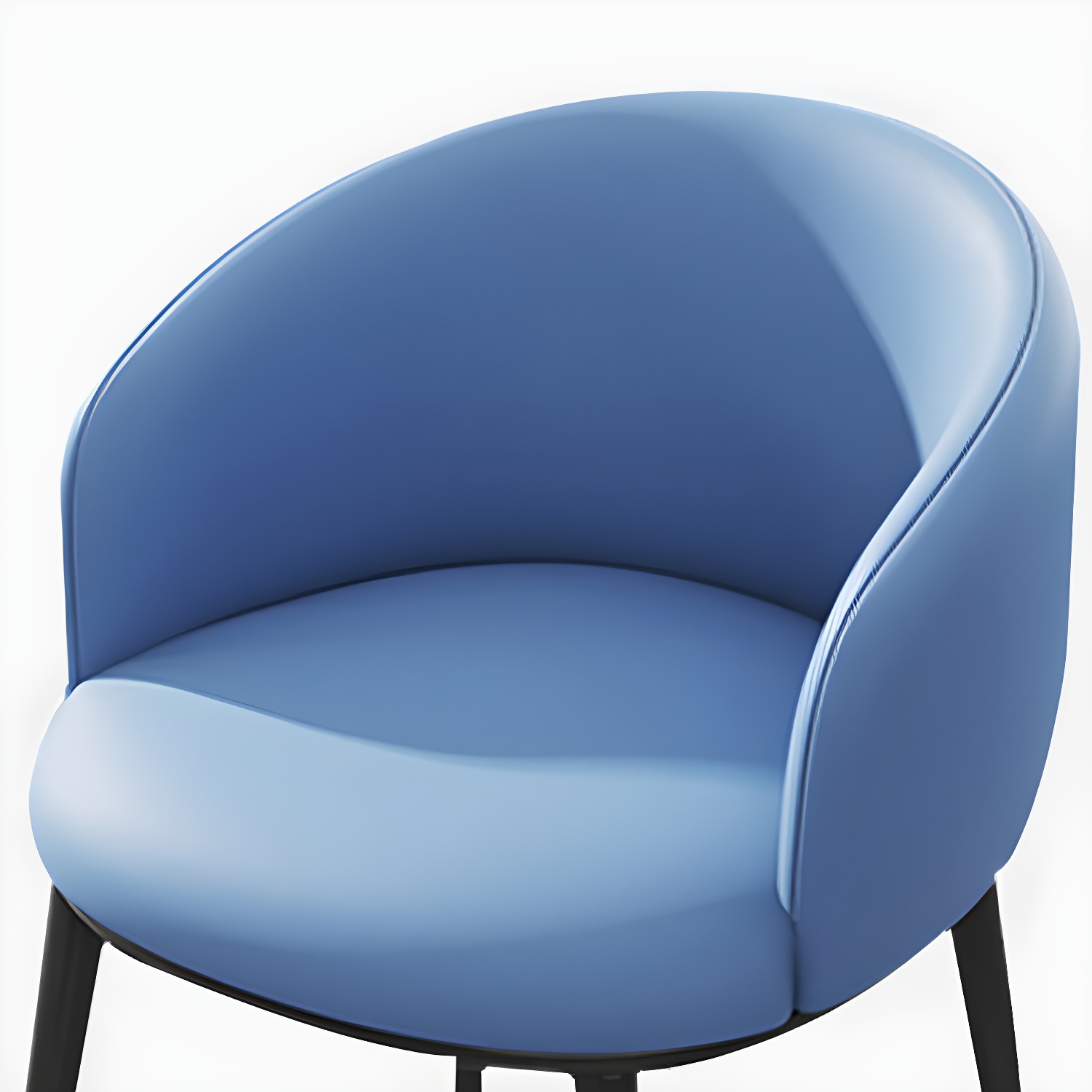 Modern Upholstered Home Arm Chair Solid Back Matte Finish Dining Chair - image 26