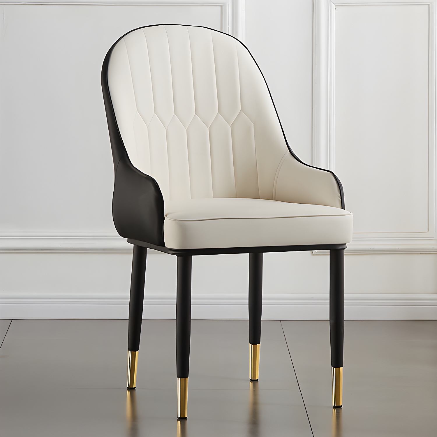 Contemporary Metal Dining Room Chairs Upholstered Dining Armchairs for Home Use - image 9