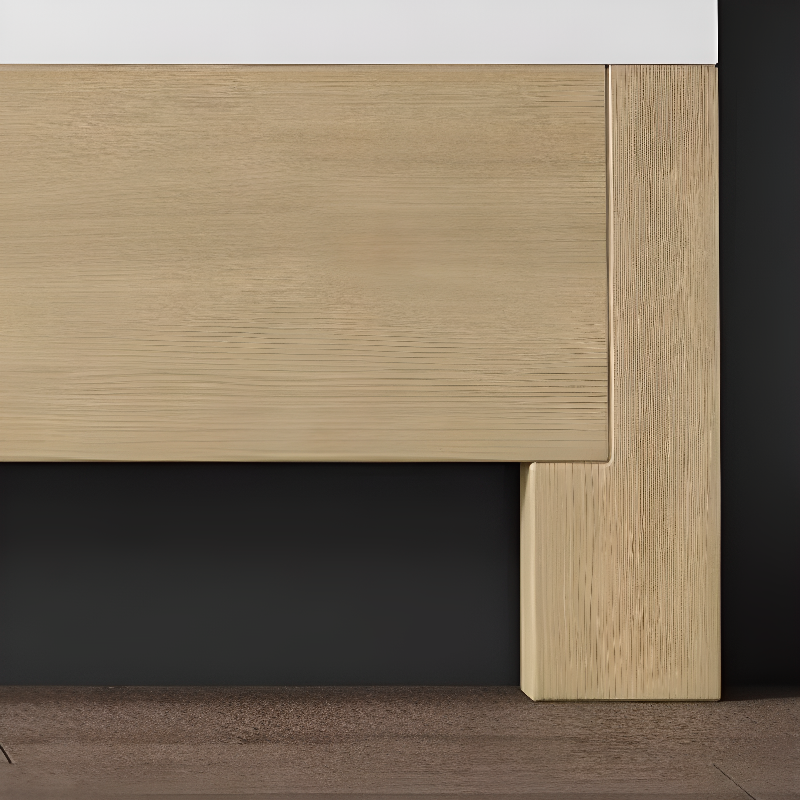 Simplistic Wingback Headboard with Camelback Shape in Pine Wood, Available in Full/King/Queen Sizes, Featuring Sponge Upholstery and Standard Height, No Distressing - image 9