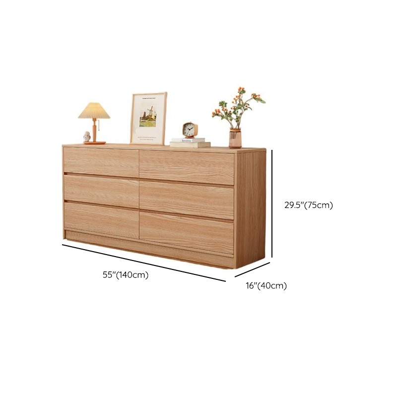 Natural Simplistic Natural Wood Double Dresser/Bachelor Chest/Lingerie Chest with 6/8/5 Drawers in Horizontal/Vertical Orientation - image 11