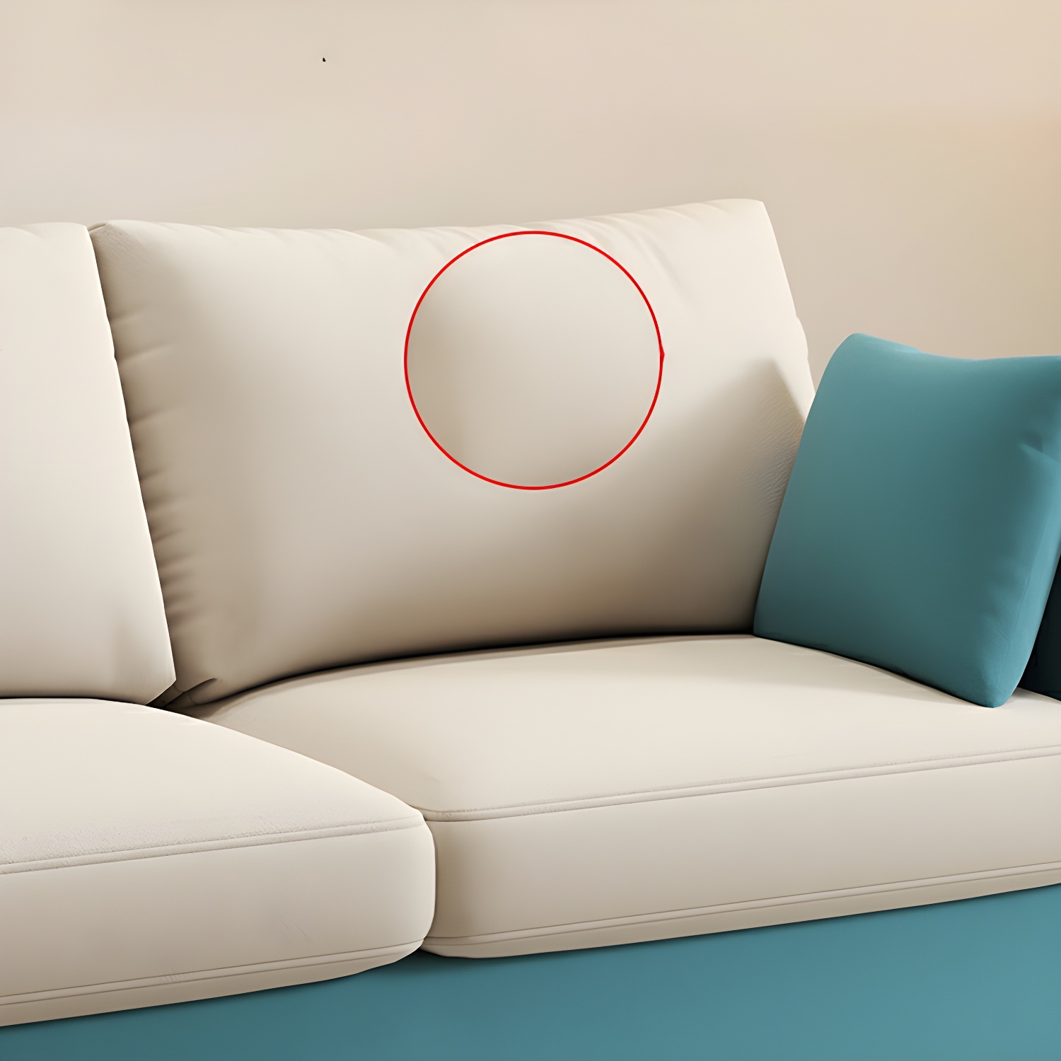 Contemporary Square Arm Loveseat with Machine Washable Cover and Pillows - image 21