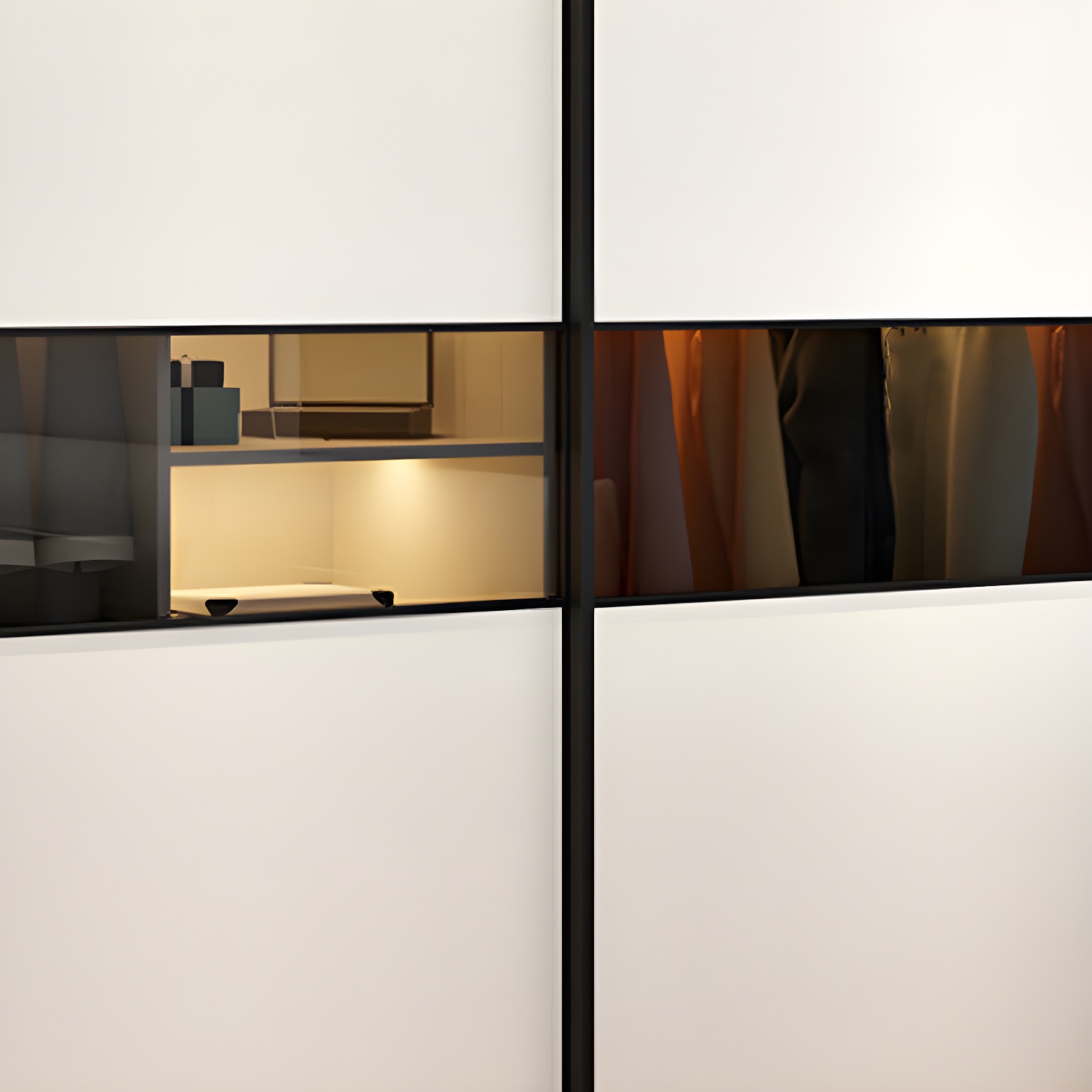 Contemporary Home Engineered Wood Wardrobe Freestanding Wardrobe Closet - image 8