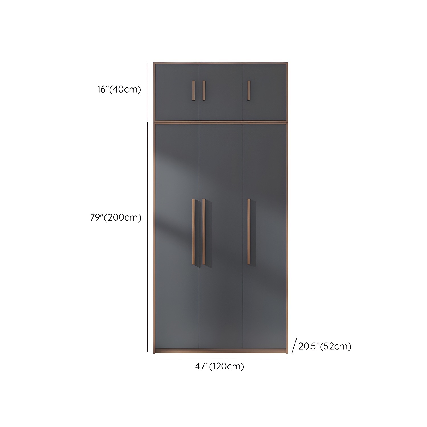 Contemporary Wardrobe Armoire Engineered Wood Wardrobe Closet - image 21