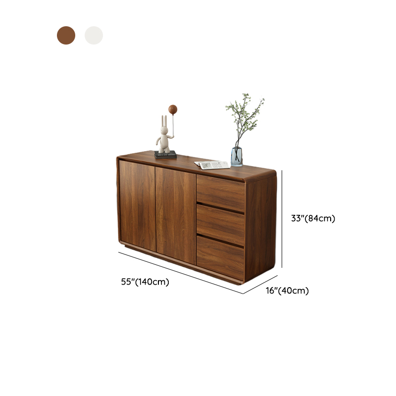 Ground Sideboard with 3 Drawers, Cupboard, Standard/Narrow Size, Timber Countertop, Adjustable Shelving, and 2 Doors/1 Door - image 14