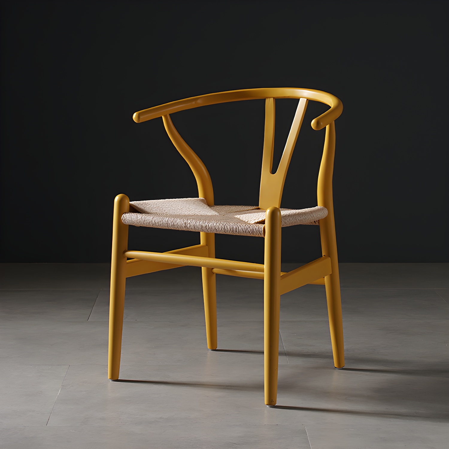 Scandinavian Style Wood Dining Chair Dining Room Wishbone Chair with Arm - image 17