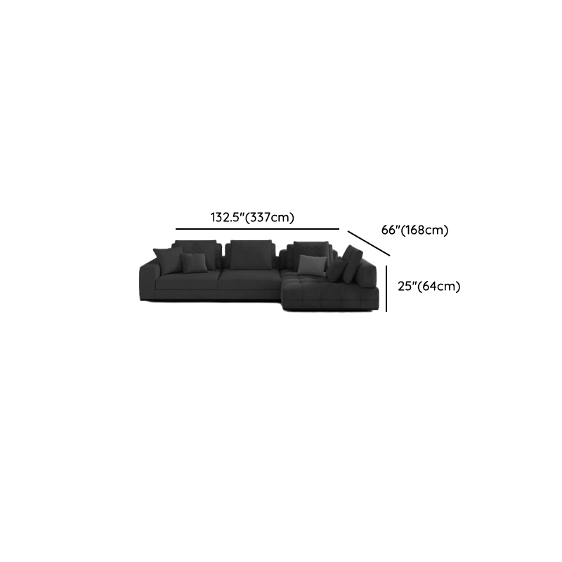 L-Shape Corner Sectional in Dark with Button-tufted Upholstery - image 12