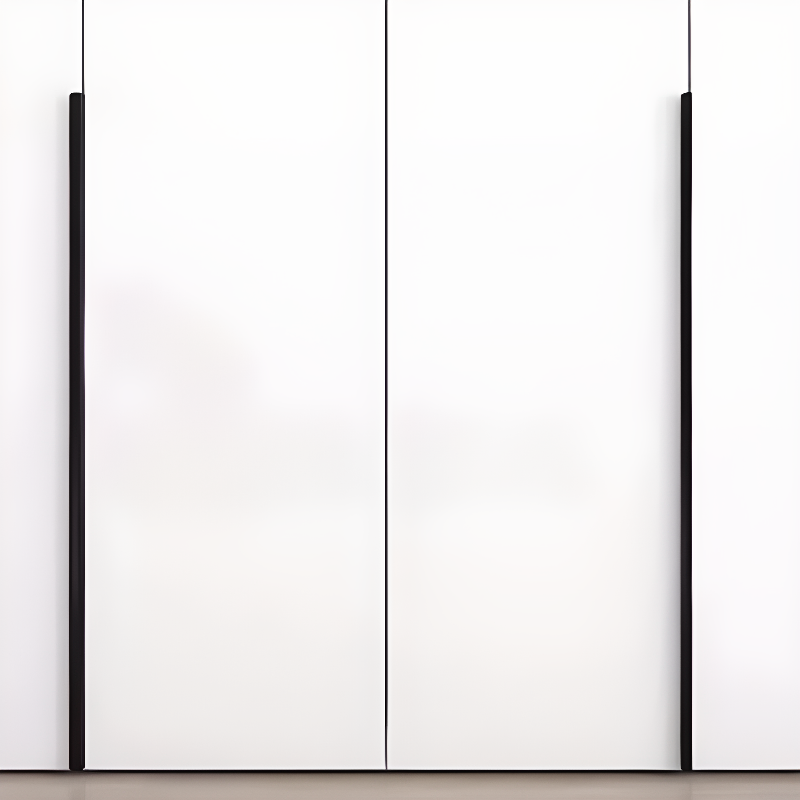 White Modish Composite Wood Wardrobe Armoire with Soft Close Door, Interior Shelves, and Hanging Rod - image 4
