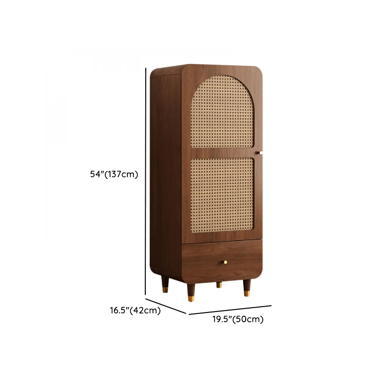 Simple Rectangular Accent Cabinet with Storage, Engineered Wood Countertop, Pull Knobs, Auburn Top, and Soft Close Drawer - image 32