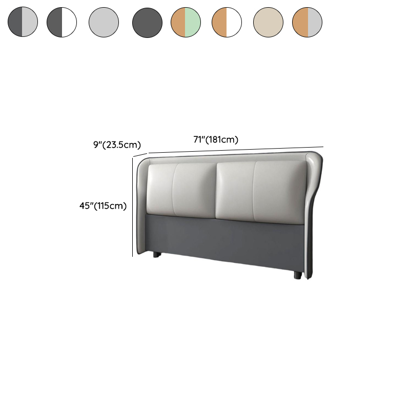 Trendy Wingback Headboard in Natural Wood with No Distressing, Rectangle Shape for Full/Queen Bed, Featuring Sponge Upholstery and Standard Height - image 15
