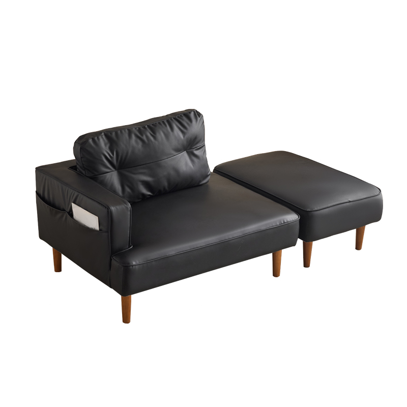 Contemporary Modern Solid Color Scratch-immune Standard Sofa/Loveseat/Single Sofa in Gray/Sage/Sepia for 2 People with Receptacle and Ottoman