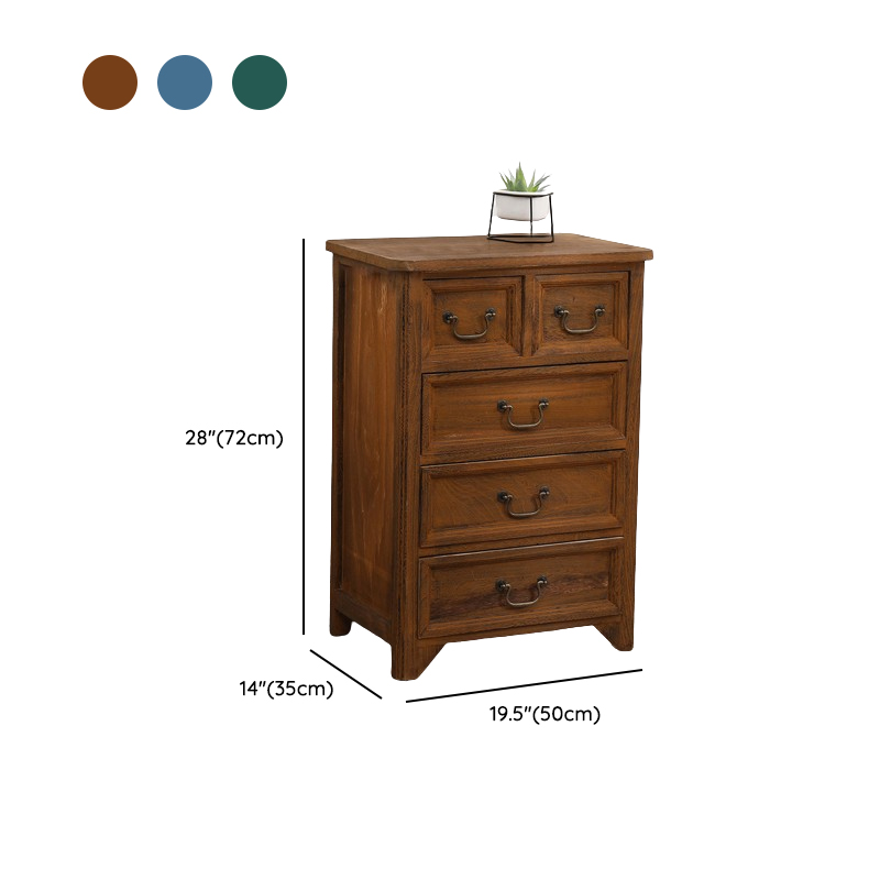 Minimalist Rectangle Brown/White Wood Top Accent Chest with Soft Close Drawer Living Room - image 9