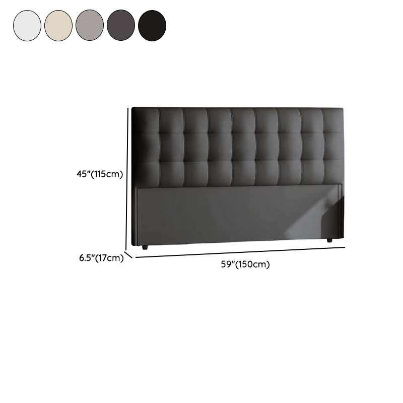 Trendy Panel Headboard with No Distressing, Piled Tufted Rectangle Design for King/Queen/Full Bed, Featuring Sponge Upholstery and Standard Height - image 11