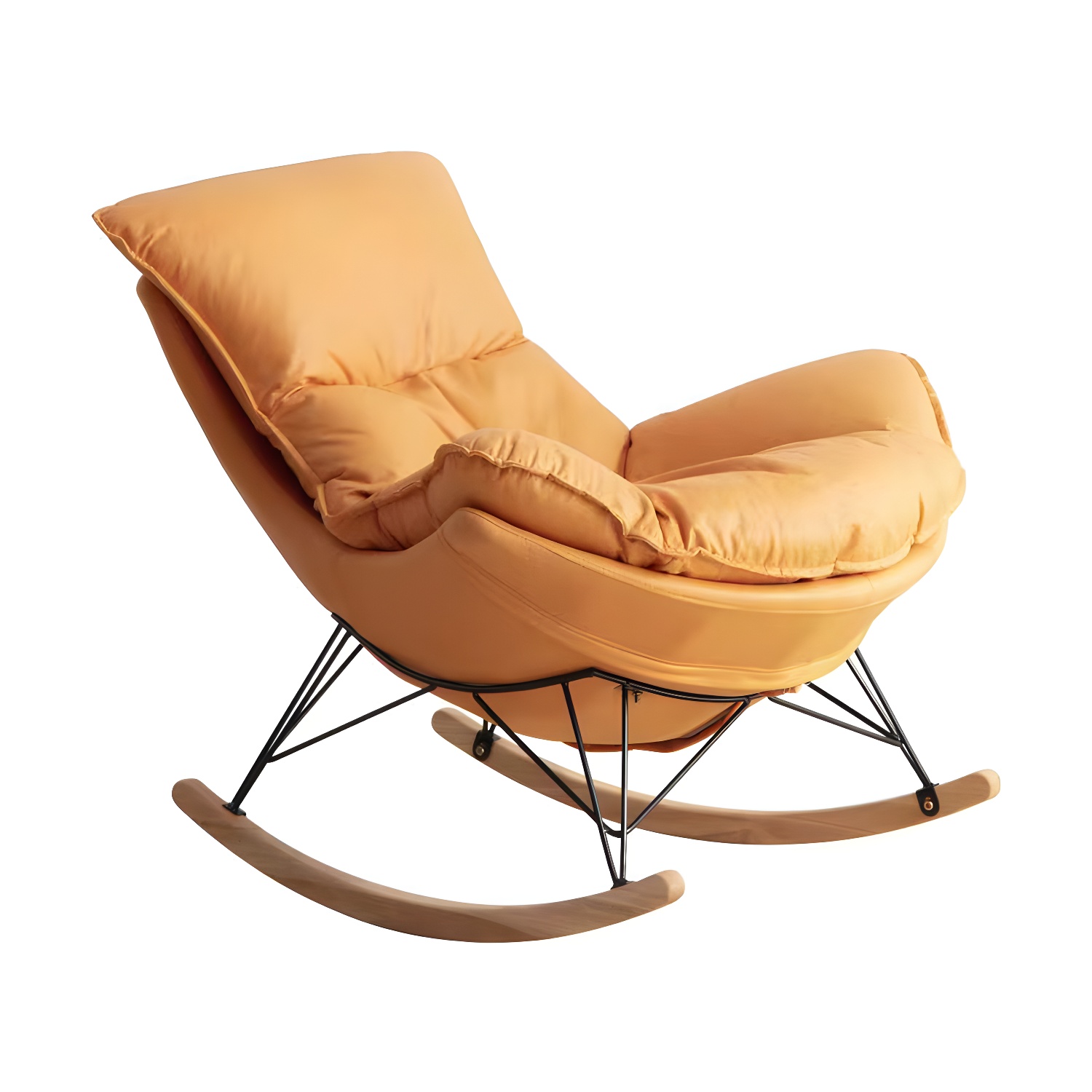 Modern Single Lazy Rocking Chair Indoor Sofa Rocking Chair with Cushion - image 11