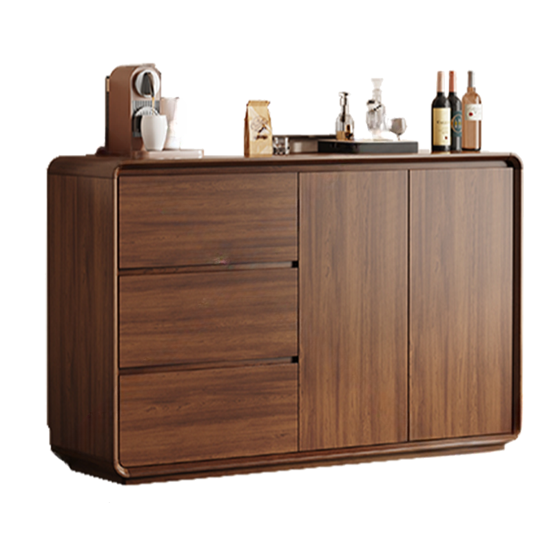 Narrow/Standard/Wide Auburn Sideboard with Lumber Adjustable Shelf, Locker, 3 Drawers and 4 Doors/2 Doors/Single Door - image 4