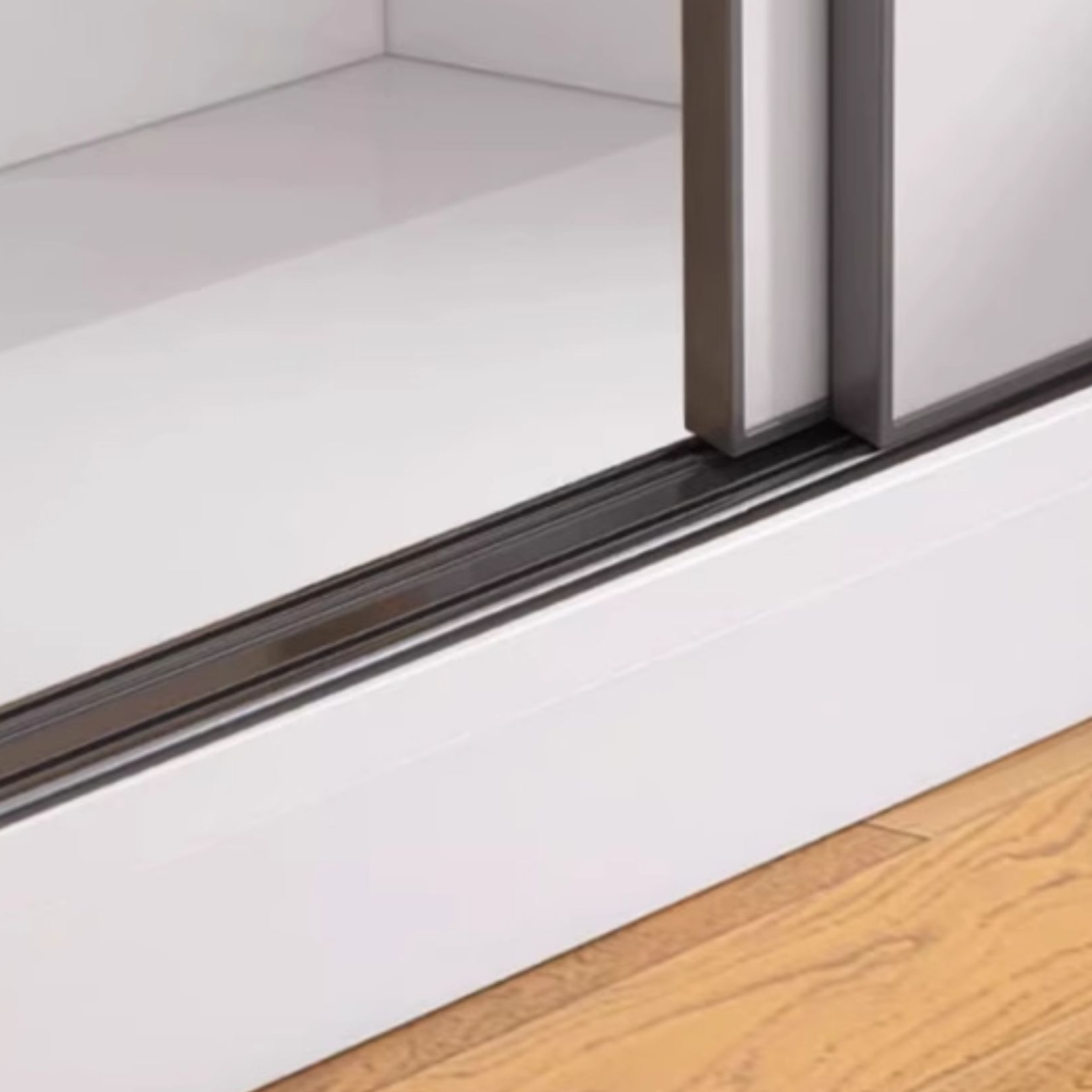 Chalk Modish Laminate Wardrobe Closet with Soft Close Drawer, Soft Close Door, Interior Shelves, and Clothing Rod - image 4