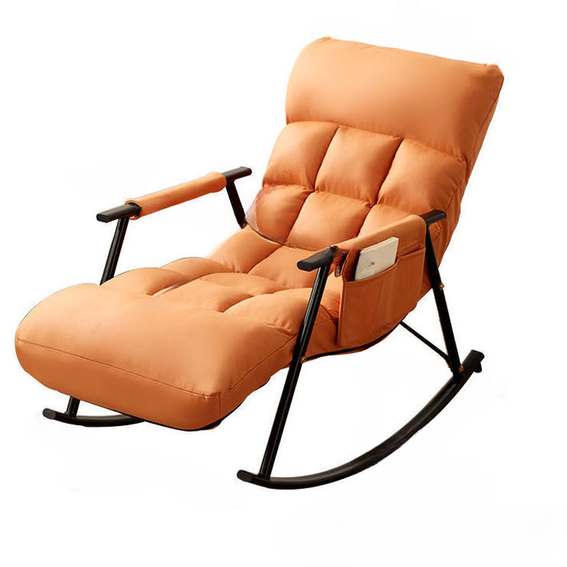 Butter Color/Azure/Olive Green Ergonomic Rocking Chair Couch with Rear Back, Stationary - image 10