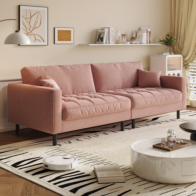 Tear Resistant Standard Sofa with Pu Upholstery in Grey/Light Green/Auburn - image 11
