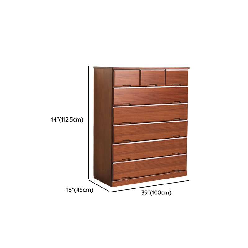 Sepia Minimalist Raw Wood Lingerie Chest/Dresser Vanity Combo with Multiple Drawers in Vertical/Horizontal Orientation - image 22