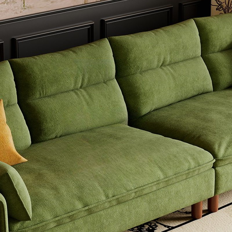 Antique Straight Sofa Chaise for 6, Horizontal Orientation with Round Arm - image 10