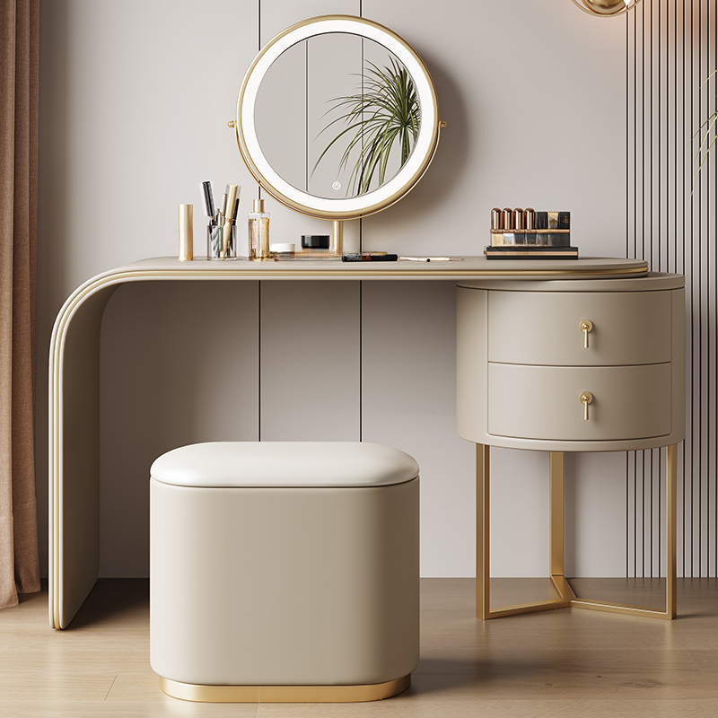 Illuminating Vanity Set with Adjustable Touch & Adjustable Brightness, with Desk