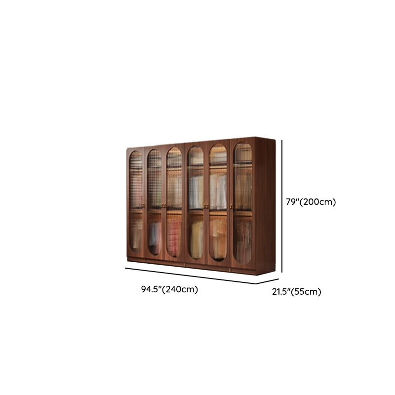 Sepia Modish Wooden Armoire Cabinet with Adaptable Shelf, Soft Close Door, and Clothing Rod - image 12