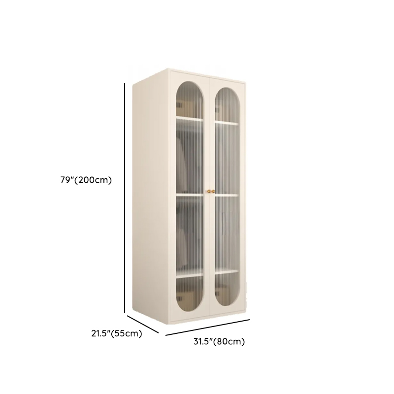 Chalk Casual Unattached Wardrobe with Adaptable Shelf, Soft Close Door, Hanging Rod, and Articulated Mechanism - image 10