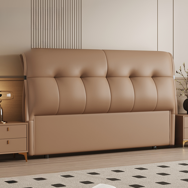 Simplistic Panel Headboard with No Distressing, Piled Tufted Rectangular Design for King/Queen/Full Bed, Sponge Upholstery Fill, Standard Height - image 6