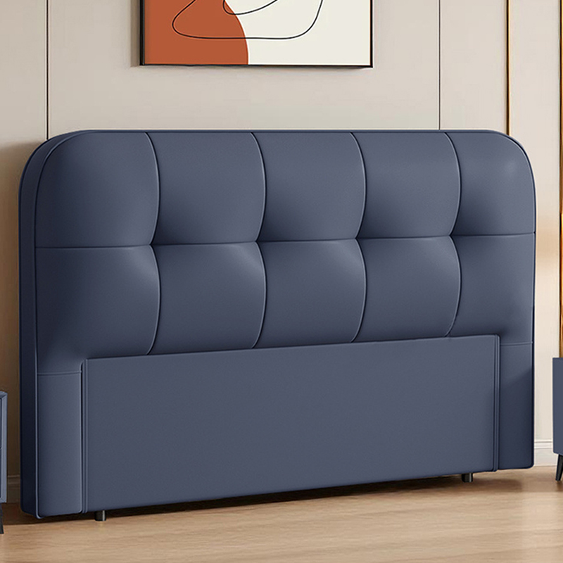 Simplistic Style Panel Headboard with No Distressing, Piled Tufted Rectangular Shape for King/Queen/Full Bed, Featuring Sponge Upholstery Fill and Standard Height